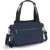 imageKipling Womens Elysia Bag Lightweight Multicompartment Magnetic Snap Pockets Shoulder Crossbody Bag Black Noir 115 L X 9 H X 5 D USBlue Bleu