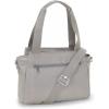 imageKipling Womens Elysia Bag Lightweight Multicompartment Magnetic Snap Pockets Shoulder Crossbody Bag Black Noir 115 L X 9 H X 5 D USGrey Gris