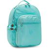 imageKipling Womens Seoul 15quot Laptop Backpack Durable Roomy with Padded Shoulder Straps BuiltIn Protective SleeveSeagreen Met Bl
