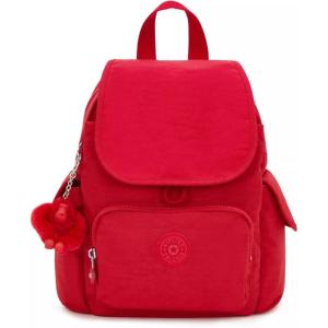 imageKipling Womens City Pack Mini Backpack Lightweight Versatile Daypack BagRed Rouge