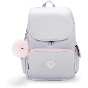 imageKipling Womens City Pack Mini Backpack Lightweight Versatile Daypack BagSilver Glow Metallic