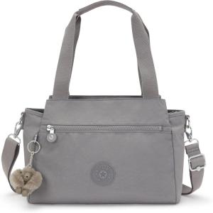 imageKipling Womens Elysia Bag Lightweight Multicompartment Magnetic Snap Pockets Shoulder Crossbody Bag Black Noir 115 L X 9 H X 5 D USInviting Grey