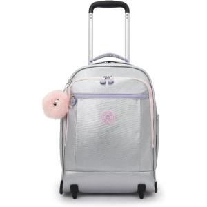 imageKipling Womens Gaze Large Rolling Backpack Durable Wheeled Backpack with Adjustable Shoulder Straps Nylon Book BagSilver Glow Metallic