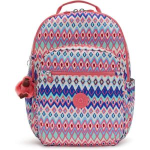 imageKipling Womens Seoul 15quot Laptop Backpack Durable Roomy with Padded Shoulder Straps BuiltIn Protective SleeveAbstract Mix