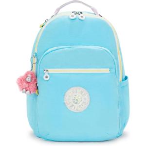 imageKipling Womens Seoul 15quot Laptop Backpack Durable Roomy with Padded Shoulder Straps BuiltIn Protective SleeveBlue Sea Mix