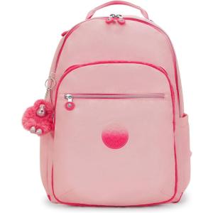 imageKipling Womens Seoul 15quot Laptop Backpack Durable Roomy with Padded Shoulder Straps BuiltIn Protective SleeveBlush Met Bl