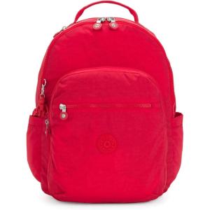 imageKipling Womens Seoul 15quot Laptop Backpack Durable Roomy with Padded Shoulder Straps BuiltIn Protective SleeveRed Rouge
