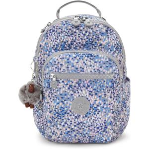 imageKipling Womens Seoul Small Tablet Backpack Durable Padded Shoulder Straps with Tablet Sleeve BagSpotted Stream