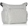 imageKIPLING KIPLING Womens Gabbie Small Crossbody Lightweight Everyday Purse Casual Shoulder BagGrey Chalk Grey 62m