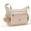imageKIPLING KIPLING Womens Gabbie Small Crossbody Lightweight Everyday Purse Casual Shoulder BagSparkled Beige