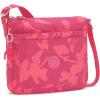 imageKIPLING KIPLING Womens Sebastian Crossbody Super Light Durable Messenger Shoulder BagCoral Print