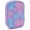 imageKipling Womens 100 Pens Printed Case Organize Accessories Art Supplies Makeup Travel OrganizerMermaid Sparkle