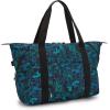 imageKipling Womens Art Medium Prt3 Tote Bag Lightweight Large Weekender Travel HandbagBlending Blues