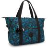 imageKipling Womens Art Medium Prt3 Tote Bag Lightweight Large Weekender Travel HandbagBlending Blues