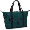 imageKipling Womens Art Medium Prt3 Tote Bag Lightweight Large Weekender Travel HandbagDark Lobby Tile