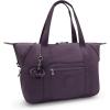 imageKipling Womens Art Medium Tote Bag Lightweight Large Weekender Travel HandbagUltimate Plum