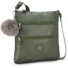 imageKipling Womens Keiko Crossbody Mini Bag Lightweight Adjustable Purse Durable Shoulder SlingConnect Grn Met