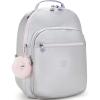 imageKipling Womens Seoul Bts 15quot Laptop Backpack Durable Roomy with Padded Shoulder Straps BuiltIn Protective SleeveSilver Glow Met