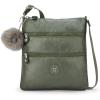 imageKipling Womens Keiko Crossbody Mini Bag Lightweight Adjustable Purse Durable Shoulder SlingConnect Grn Met