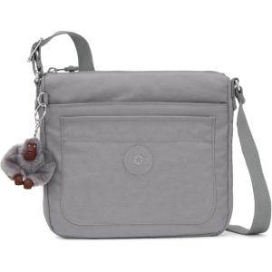 imageKIPLING KIPLING Womens Sebastian Crossbody Super Light Durable Messenger Shoulder BagDove Grey
