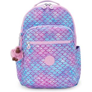 imageKipling Seoul Extra Large 17quot Laptop Backpack Bridal LavenderMermaid Sparkle
