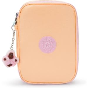 imageKipling Womens 100 Pens Printed Case Organize Accessories Art Supplies Makeup Travel OrganizerMagical Orange