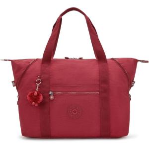imageKipling Womens Art Medium Tote Bag Lightweight Large Weekender Travel HandbagFunky Red