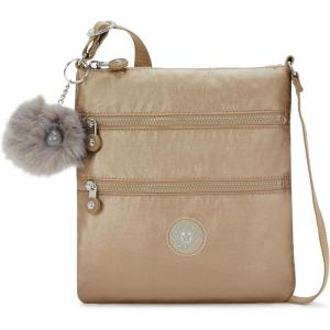 imageKipling Womens Keiko Crossbody Mini Bag Lightweight Adjustable Purse Durable Shoulder SlingEchoey Gold Met