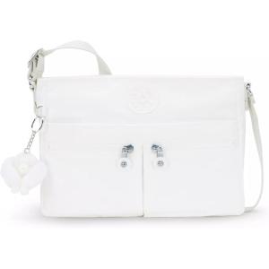 imageKipling Womens New Angie Crossbody Handbag Lightweight Crossbody Bag Nylon Travel BagPure Alabaster