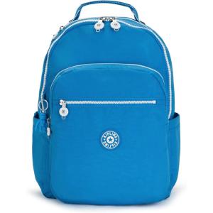 imageKipling Womens Seoul Bts 15quot Laptop Backpack Durable Roomy with Padded Shoulder Straps BuiltIn Protective SleeveEager Blue