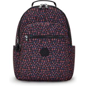 imageKipling Womens Seoul Bts 15quot Laptop Backpack Durable Roomy with Padded Shoulder Straps BuiltIn Protective SleeveHappy Squares Print