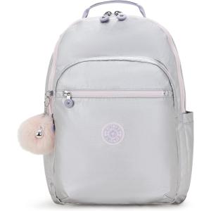 imageKipling Womens Seoul Bts 15quot Laptop Backpack Durable Roomy with Padded Shoulder Straps BuiltIn Protective SleeveSilver Glow Met