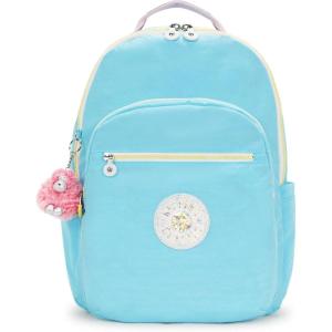 imageKipling Womens Seoul Extra Large 17 Laptop Backpack Durable Roomy with Padded Shoulder Straps BagBlue Sea Mix