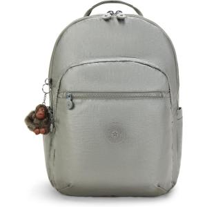 imageKipling Womens Seoul Extra Large 17 Laptop Backpack Durable Roomy with Padded Shoulder Straps BagMoon Grey Metallic