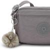 imageKipling Womens Abanu Crossbody Bag Lightweight Adjustable Waist Pack with MultiCompartment Zip PocketsInviting Grey