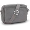 imageKipling Womens Abanu Crossbody Bag Lightweight Adjustable Waist Pack with MultiCompartment Zip PocketsInviting Grey