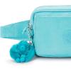 imageKipling Womens Abanu Multi Crossbody Bag Lightweight Adjustable Waist Pack with MultiCompartment Zip PocketsDeepest Aqua
