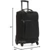 imageKipling Womens Darcey Small 22Inch Softside CarryOn Rolling Luggage Nylon 360 Degree Spinning WheelsBlack Noir