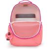 imageKipling Womens Seoul 15quot Laptop Backpack Durable Roomy with Padded Shoulder Straps BuiltIn Protective SleevePink Burst