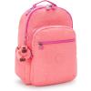 imageKipling Womens Seoul 15quot Laptop Backpack Durable Roomy with Padded Shoulder Straps BuiltIn Protective SleevePink Burst