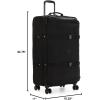 imageKipling Womens Spontaneous Large 31Inch Softside Spinner Wheel Luggage Integrated TSA Accepted LockBlack Noir