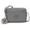 imageKipling Womens Abanu Crossbody Bag Lightweight Adjustable Waist Pack with MultiCompartment Zip PocketsInviting Grey