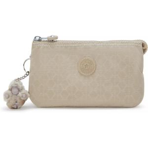 imageKipling Creativity Large Printed PouchSign Beige Embossed