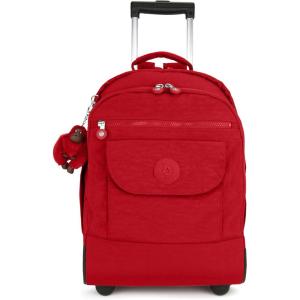 imageKipling Sanaa Large Rolling Adjustable Padded Backpack Straps Zip Closure Cherry Tonal One SizeWL4759
