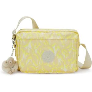 imageKipling Womens Abanu Medium Crossbody Bag Lightweight Adjustable Waist Pack with MultiCompartment Zip PocketsPalm Mood Sun