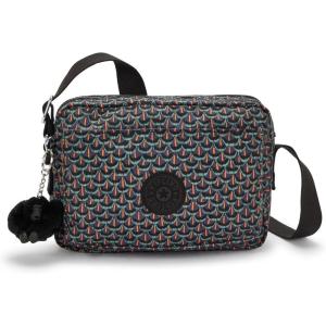 imageKipling Womens Abanu Medium Prt Crossbody Bag Lightweight Adjustable Waist Pack with MultiCompartment Zip PocketsGeo Feather