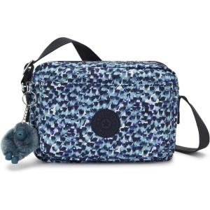 imageKipling Womens Abanu Medium Prt Crossbody Bag Lightweight Adjustable Waist Pack with MultiCompartment Zip PocketsRainy Feathers