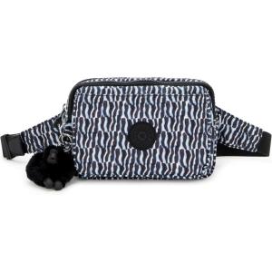 imageKipling Womens Abanu Multi Crossbody Bag Lightweight Adjustable Waist Pack with MultiCompartment Zip PocketsHoliday Waves