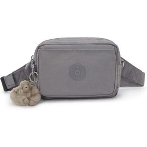 imageKipling Womens Abanu Multi Crossbody Bag Lightweight Adjustable Waist Pack with MultiCompartment Zip PocketsInviting Grey