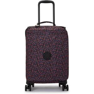 imageKipling Womens Spontaneous Small Rolling LuggageHappy Squares Print